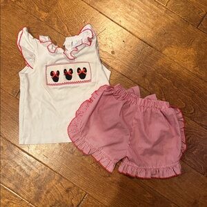 Disney White and Red Kids Matching Set
